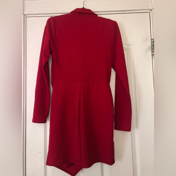 Red Blazer Dress - Picture 2 of 3